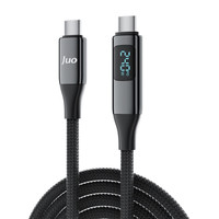 Juo JCB1G242-B 240 W USB 3.1 Gen2 10 Gbps E-Mark Çipli Led Display 4K 60Hz Görüntü ve Type-C Hızlı Şarj Kablosu 2 M