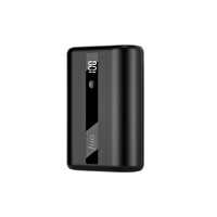 Juo JSP810 22.5W 10000 mAh Led Ekranlı Mini Powerbank Taşınabilir Hızlı Şarj Cihazı Siyah