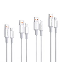 NPO UTL12 60W TPE USB to Lightning 1.2 M Hızlı Şarj ve Data Kablosu Beyaz 4 Adet