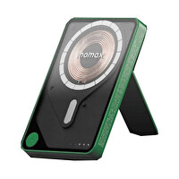 Momax 1-Power X Pro 5000 mAh Dahili USB-C Kablolu Manyetik Kablosuz Yeşil Powerbank