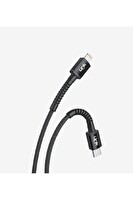 Linktech K599 Type-C To Lightning 3A 1 M Örgü Metal Başlı Şarj Ve Data Kablosu