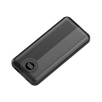 Dexim DCA0067 W3 10.000 mAh Type-C Lightning Entegre Kablolu LED Göstergeli Siyah Powerbank