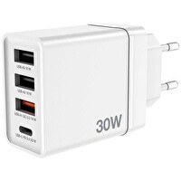 Verbatim 49701 CHR-30 4 Bağlantı Noktalı USB Duvar Şarj Cihazı 30W