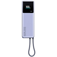 Xiaomi 2025 Model 10000 mAh 165 W Entegre Kablolu Powerbank Gri