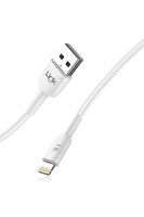 Linktech K606 USB Lightning 3A 2 M Şarj Kablosu Beyaz