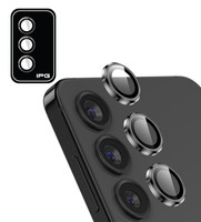 IPG ProLENS Samsung Galaxy S25 /S24 Plus Kamera Lens Koruyucu Alüminyum CD Çerçeveli Kırılmaz Cam Uzay Grisi