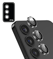 IPG ProLENS Samsung Galaxy S24 Kamera Lens Koruyucu Alüminyum CD Çerçeveli Kırılmaz Cam Uzay Grisi