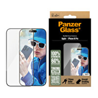 Panzerglass iPhone 16 Pro - Ultra-Wide Fit Tam Koruma Çerçeve Aparatlı Ekran Koruyucu