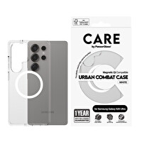 Panzerglass Care by Panzerglass Flagship Samsung Galaxy S25 Ultra Qi Uyumlu Şeffaf-Beyaz Telefon Kılıfı
