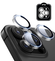 IPG iPhone 14 Pro / Pro Max için IPG ProLENS Şeffaf Kamera Lens Koruma HD Görünümlük Temperli Cam Çizilmez Lens Kapağı