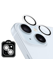 IPG iPhone 14 / 14 Plus için IPG ProLENS Şeffaf Kamera Lens Koruma HD Görünümlük Temperli Cam Çizilmez Lens Kapağı