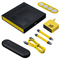 Aohi The Future 4in1 40Gbps 8K 240W PD 3.1 USB4 Hızlı Şarj Data Kablosu ve Youth 140W 3 Portlu Adaptör Seti