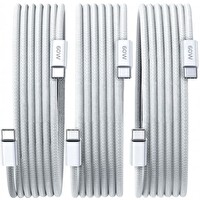 ScHitec 3 Paket 6A 60W Type-C to Type-C Örgülü Hızlı Data ve Şarj Kablosu 1 Metre K291
