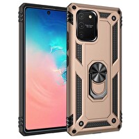PDAteknoloji Samsung Galaxy S10 Lite Silikon Altın Telefon Kılıfı