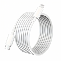 ScHitec SX25 3A 60W Type-C to Lightning Hızlı Data ve Şarj Kablosu 3 M Beyaz