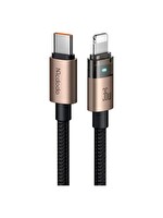 Mcdodo Gold CA-6941 36W USB-C Type C iPhone Uyumlu Işıklı Şarj Kablosu 1.2 M