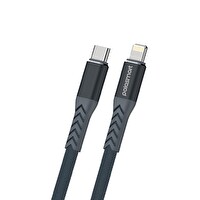 Polosmart PSM118 Type-C to Lightning 20W Hızlı Şarj ve Data Kablosu 1.2 MT Gri