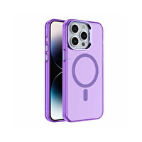 SyncCase Magsafe Özellikli iPhone 15 Açık Lila Telefon Kılıfı