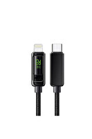 Zuidid Ultimate ZPD4160L 20C LCD Ekranlı Hasır Örgü Type-C To Lightning Data Ve Hızlı Şarj Kablosu