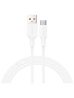 Recci RS46C USB-A To Type-C 2.4A Hızlı Şarj Özellikli Data Ve Şarj Kablosu 100W 1.2M - Beyaz