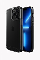 Bix iPhone 13 Pro Nebula Aqua Transparan Ultra Şeffaf Kılıf Çizilmeye Dayanıklı Tam Kapsamlı Koruma