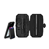 Xenon Smart Akıllı Deri Cüzdan İOS Uyumlu Manyetik Kartlık ve Şarjlı 153 Parça Otomatik Tornavida Hediye Seti