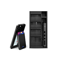 Xenon Smart Akıllı Deri Cüzdan İOS Uyumlu Manyetik Kartlık ve Şarjlı 68 Parça Otomatik Tornavida Hediye Seti