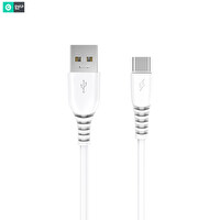 Dvip 100W UsbA to Type-C Data ve Hızlı Şarj Kablosu Beyaz Y100C100W