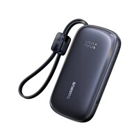 Baseus EnerFill FC21 QPow3 Ultra Dijital Göstergeli Powerbank 10.000 mAh 45W Siyah Ayrılabilir Kablolu