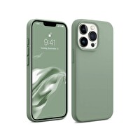 Bix iPhone 16 Pro Uyumlu MagSafe Özellikli Güçlü Koruma Darbe Emici Silikon Telefon Kılıfı Kaktüs Yeşili