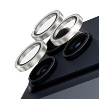 Panzerglass Hoops iPhone 17 Pro - 17 Pro Max - 16 Pro - 16 Pro Max Glitter Silver Kamera Lens Koruyucu