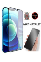 Teknoparkta iPhone 14 Plus Mat Hayalet Gizli Privacy Tam Kaplayan Kırılmaz Cam Seramik Nano Ekran Koruyucu