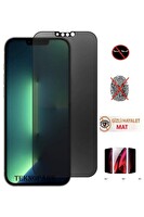 Teknoparkta iPhone 13 Mini Uyumlu Mat Hayalet Ekran Gizli Privacy Tam Kırılmaz Cam Seramik Nano Ekran Koruyucu