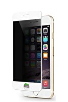 Teknoparkta iPhone 8 Beyaz Privacy Kavisli Hayalet Gizlilik Filitreli Full Ekran Koruyucu