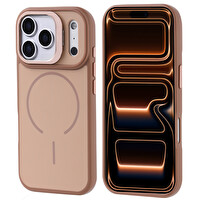 Başkenttekno iPhone 17 Pro Max Kılıf Kablosuz Şarj Özellikli Kamera Standlı Notron Kapak