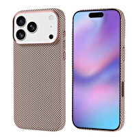 Başkenttekno iPhone 17 Pro Max Kılıf Kablosuz Şarj Özellikli Karbon Fiber Görünümlü Nekst Kapak