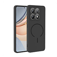 Başkenttekno Xiaomi 14T Pro Kılıf Meta Lansman M-Safe Kamera Korumalı içi Kadife Yumuşak Renkli Süet Silikon Siyah 