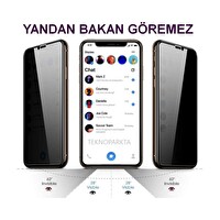 Teknoparkta iPhone 14 Pro Hayalet Privacy Gizli Görünmez Tam Kaplayan Kırılmaz Cam Ekran Koruyucu