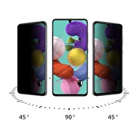 Teknoparkta Samsung Galaxy M51 Mat Hayalet Ekran Gizli Privacy Tam Kaplayan Kırılmaz Cam Seramik Nano Ekran Koruyucu