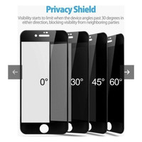 Teknoparkta Apple iPhone 6s Mat Hayalet Ekran Gizli Privacy Tam Kaplayan Kırılmaz Seramik Ekran Koruyucu Siyah
