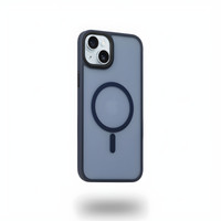 Bix iPhone 15 MagSafe Uyumlu Kılıf Tam Koruma Manyetik Darbe Emici Gece Mavisi