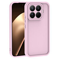 Başkenttekno Xiaomi 15T Pro Uyumlu Kılıf Kamera Korumalı Ananas Kapak Pembe