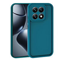 Başkenttekno Xiaomi 15T Uyumlu Kılıf Kamera Korumalı Ananas Kapak Koyu Yeşil
