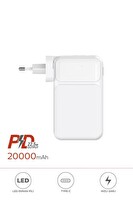 Başkenttekno 1027 20.000 Mah Type-C Lightning 22.5 W Hızlı Şarj Dijital Göstergeli Powerbank