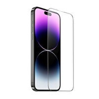 Ally Hoco 9D iPhone 15 Pro Max Tempered Kırılmaz Cam Şeffaf Ekran Koruyucu