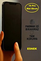 Teknoparkta iPhone 16 Pro Uyumlu Mat Ekran Koruyucu Seramik Nano Tam Kaplar