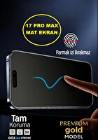 Teknoparkta iPhone 17 Pro Max Uyumlu Mat Ekran Koruyucu Seramik Nano Tam Kaplar