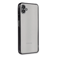 Samsung Galaxy A04 Kılıf Razer Lensli Silikon - Siyah TdrTR
