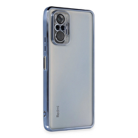 Xiaomi Redmi Note 10 Pro Kılıf Razer Lensli Silikon - Açık Mavi TdrTR
