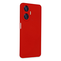 Realme C55 Kılıf Nano İçi Kadife Silikon - Kırmızı TdrTR